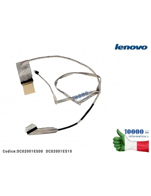 DC02001ES00 Cavo Flat LCD LENOVO G580 G585 G580A G480 G485 DC02001ES10 DC02001ES00 (Versione 1) QIWG6