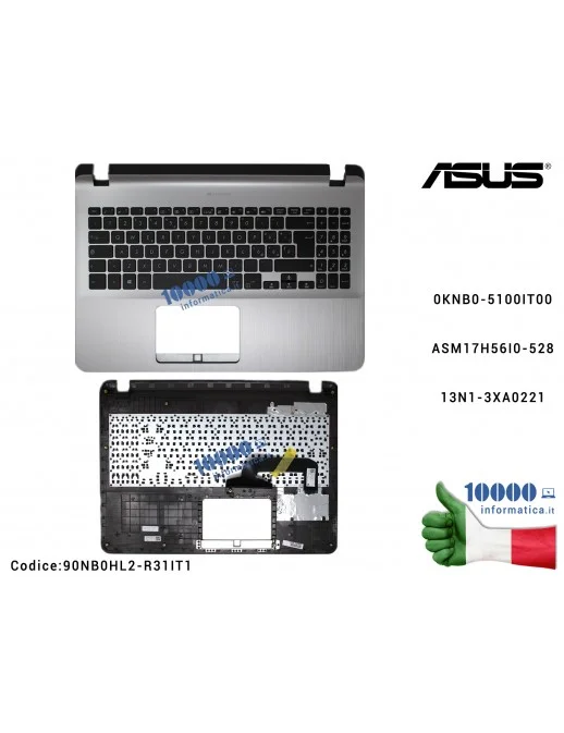 90NB0HL2-R31IT1 Tastiera Italiana Completa di Top Case Superiore ASUS VivoBook X507 (Icicle Gold) X507M X507MA X507U X507UA X...