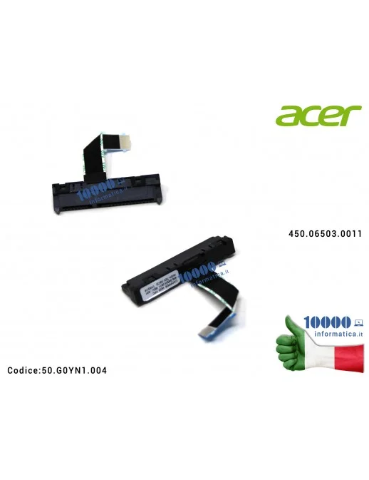 50.G0YN1.004 Cavo Hard Disk HDD ACER Aspire R3-131T 450.06503.0001 50G0YN1004 CHOPPER HDD FFC