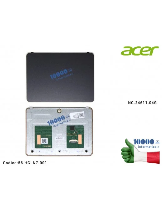 56.HGLN7.001 Touchpad ACER Aspire A315-55G A315-55KG A515-54 A515-54G Mylar e Braket Inlcusi 56HGLN7001 NC.24611.04G
