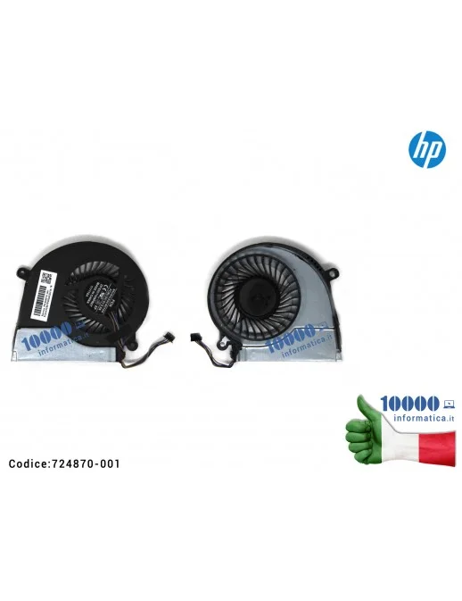 724870-001 Ventola Fan CPU HP Pavilion 15-E 17-E 17-E101SL 15-E078EA 15-E050SA 15-E096SA 17-E055NR AB08505HX110B00 FCN47R62TP...