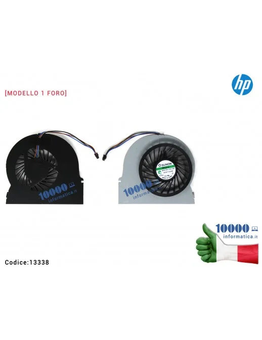 13338 Ventola di Raffreddamento Fan CPU HP [1 FORO] EliteBook 8560W 8570W 8560P 6570B MF60150V1-C001-S9A