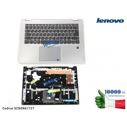 5CB0N67727 Tastiera Italiana Completa di Top Case Superiore LENOVO [Mineral Grey] Yoga 520-14IKB (80X8) (80YM)