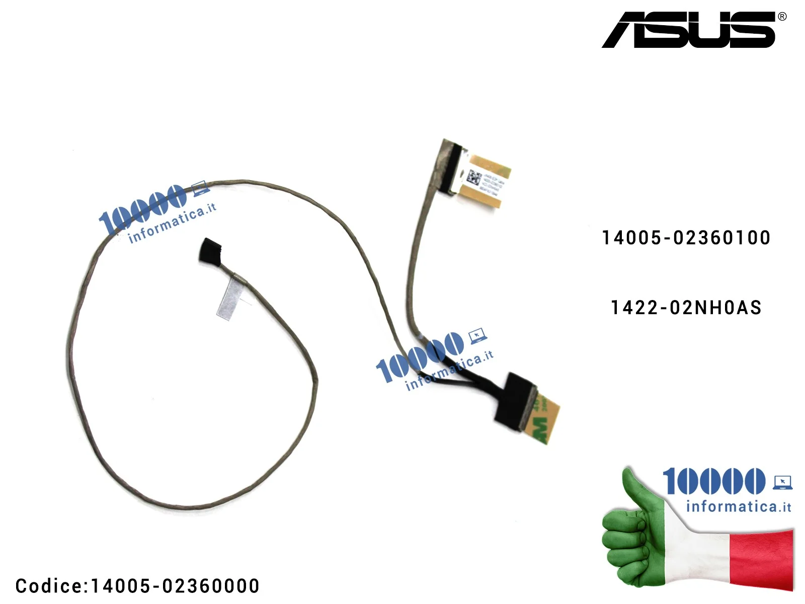 14005-02360100 Cavo Flat LCD ASUS VivoBook X406U X406UA S406U S406UA 14005-02360000 1422-02NH0AS