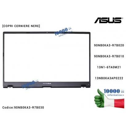 90NB0KA3-R7B030 Cornice Display Bezel LCD ASUS VivoBook F512 X512 S512 (Nero/Nero) X512F X512J X512JP X512U X512UA S512F 13N1...