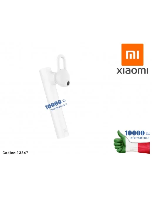 13347 Cuffia Bluetooth in-Ear [Bianca] XIAOMI Mi Bluetooth Headset Basic Monaural Wireless