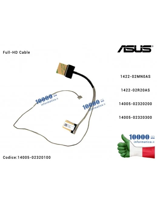 14005-02320100 Cavo Flat LCD ASUS X542 X542U X542UA X542UF X542UN X542UQ X542UR K542 F580U F580 A580U [FHD] 1422-02MN0AS 1422...