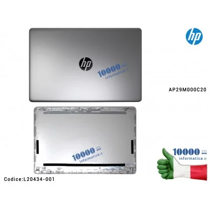 L20434-001 Cover LCD [SILVER] HP [Versione 1] 250 G7 255 G7 15-DA 15-DB 15G-DR 15G-DX 15Q-DS (Natural Silver) AP29M000C20