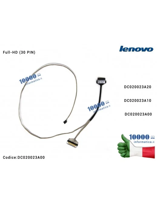 DC020023A00 Cavo Flat LCD LENOVO IdeaPad S145-15 S145-15IWL 340C-15AST 340C-15IGM DC020023A20 DC020023A10 DC020023A00 FS540 E...