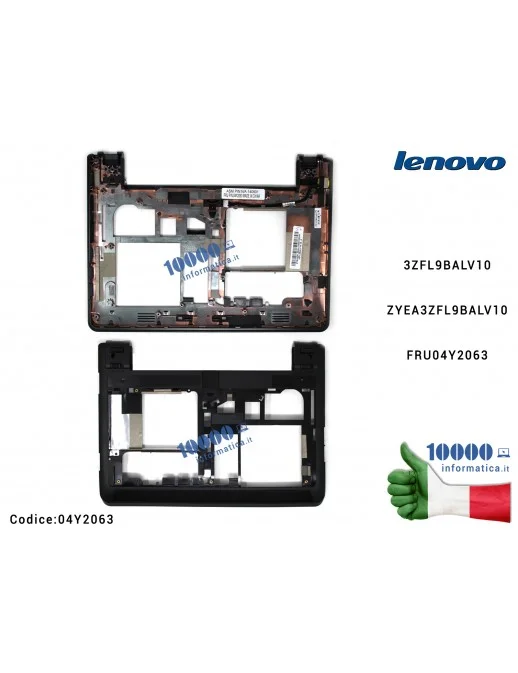 04Y2063 Bottom Case LENOVO ThinkPad X130E 04Y2063 FRU04Y2063 Lower Case Scocca Inferiore 3ZFL9BALV10 ZYEA3ZFL9BALV10