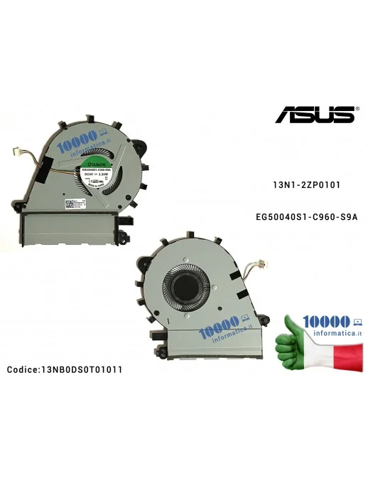13NB0DS0T01011 Ventola di Raffreddamento Fan CPU ASUS ZenBook UX430 UX430U UX430UA UX430UN UX430UQ 13N1-2ZP0101 EG50040S1-C96...