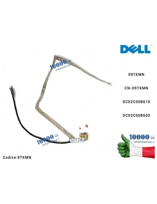 9TKMN Cavo Flat LCD DELL Latitude E5570 M3510 P48F (30 PIN) DC02C00B610 09TKMN CN-09TKMN DC02C00B600