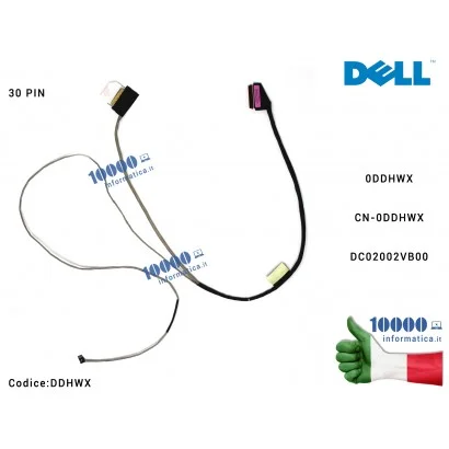 DDHWX Cavo Flat LCD DELL Inspiron 15 5570 5575 P75F (30 PIN) Latitude 3590 DC02002VB00 0DDHWX CN-0DDHWX