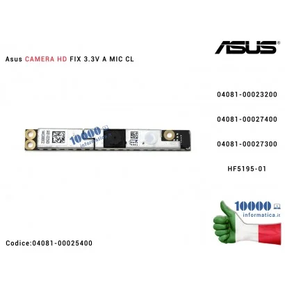 Webcam + Microfono [HD] ASUS S451LA S451LN S551LA S551LB T300F X502C X502CA X550L X550LD X553M X553MA F553M F553MA F502C F550LD