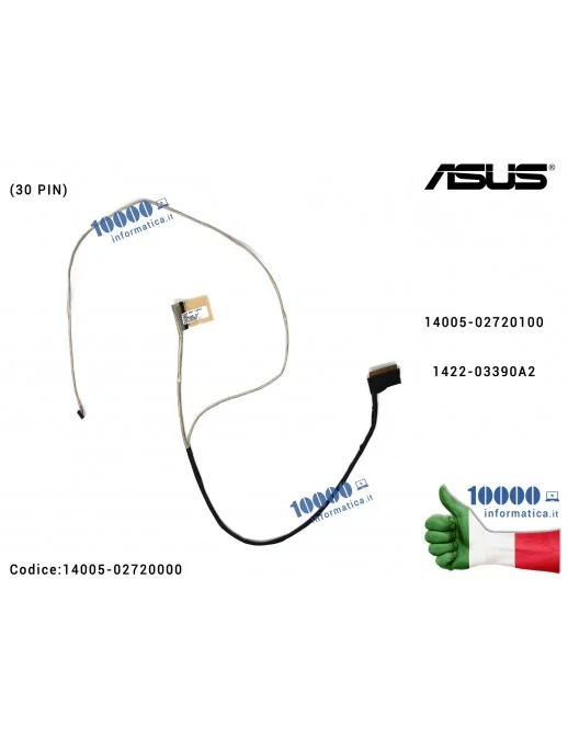 14005-02720000 Cavo Flat LCD ASUS TUF FX705 (30 PIN) FX705G FX705GD FX705GM FX705D FX705DY GX531 FX865 FX705GX 1422-03390A2 1...