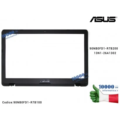 90NB0FD1-R7B100 Cornice Display Bezel LCD ASUS VivoBook 15 X542 X542U X542UA X542UF (Nero) Cornice Display Bezel LCD ASUS Viv...