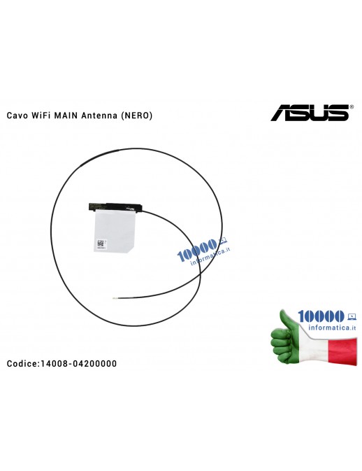 14008-04200000 Cavo WiFi MAIN Antenna (NERO) ASUS X515 X515D X515M X515J X515DA X515MA X515JA X515JP X515JF 14008-04200000
