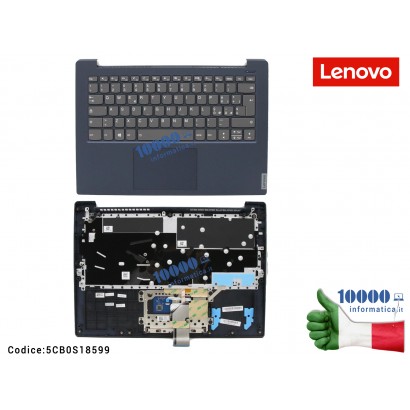 5CB0S18599 Tastiera Italiana Retroilluminata Completa di Top Case Superiore LENOVO IdeaPad S340-14IWL (81N7) S340-14API (81NB...