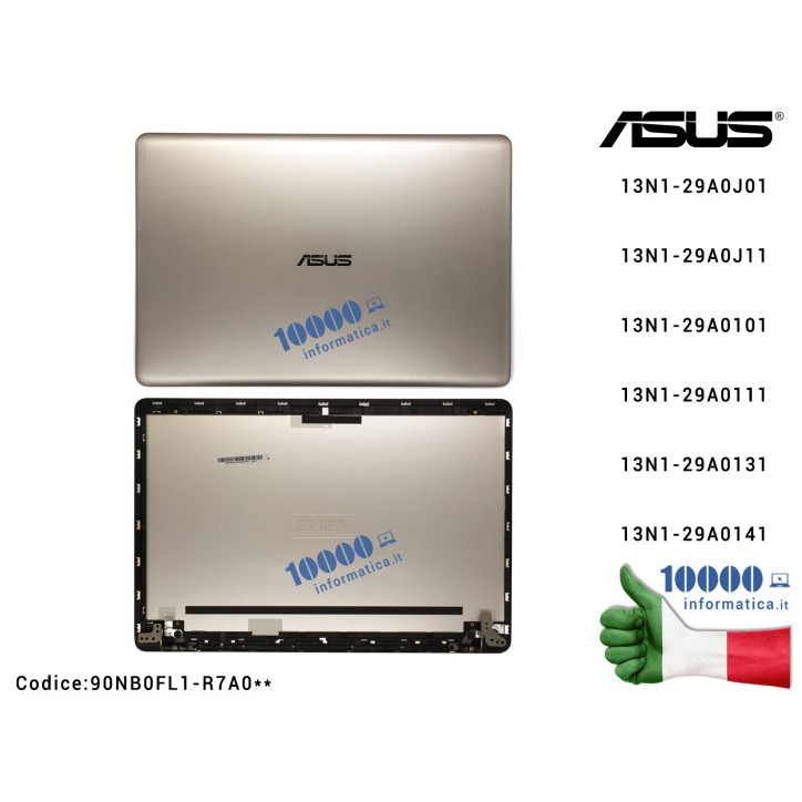 Scocca Cover LCD ORIGINALE Asus M580 X580V N580GD X580 X580VD Gold N580VD N580G Scocca Cover LCD Asus M580 X580V N580 N580GD X58