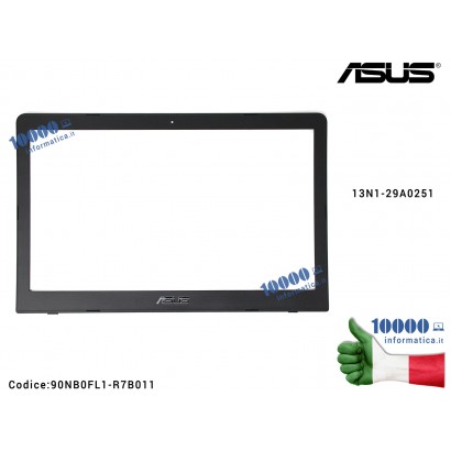 90NB0FL1-R7B012 Bezel Cornice Lunetta Anteriore Notebook Asus X580GD X580VD X580VN X580G X580V Cornice Display Bezel LCD ASUS...