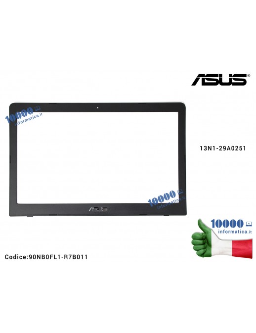90NB0FL1-R7B012 Bezel Cornice Lunetta Anteriore Notebook Asus X580GD X580VD X580VN X580G X580V Cornice Display Bezel LCD ASUS...