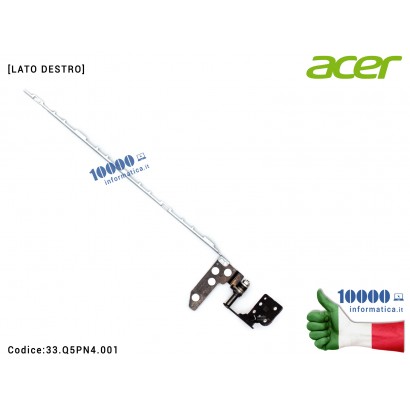 33.Q5PN4.001 Cerniera [DX] Hinge ACER Predator Helios 300 series PH317-53 [LATO DESTRO] 33.Q5PN4.001 33Q5PN4001