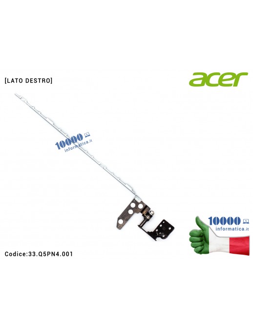 33.Q5PN4.001 Cerniera [DX] Hinge ACER Predator Helios 300 series PH317-53 [LATO DESTRO] 33.Q5PN4.001 33Q5PN4001