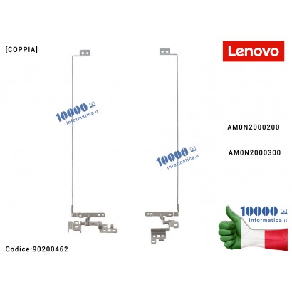 90200462 Cerniere Hinges LENOVO G580 G585 [COPPIA] AM0N2000200 AM0N2000300 Cerniera Hinge QIWG6