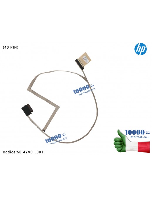 50.4YV01.001 Cavo Flat LCD HP ProBook 430 G1 435 G1 455 G1 (40 PIN) 50.4YV01.001