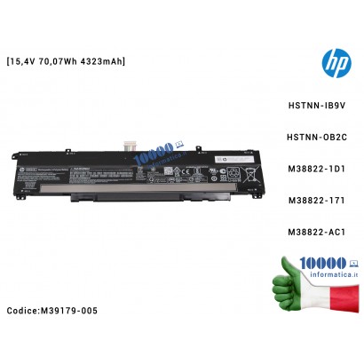 M39179-005 Batteria WK04XL HP Victus Gaming 15-FB Victus 16-D 16-E [15,4V 70,07Wh 4323mAh] M39179-005 HSTNN-IB9V HSTNN-OB2C M...