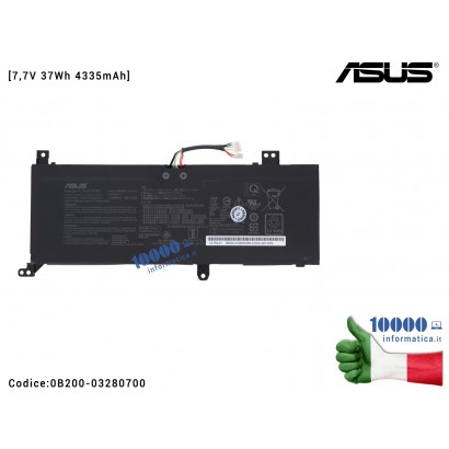 0B200-03280700 Batteria C21N1818 ASUS F412F X415FA X415JA X515DA [7,7V 37Wh 4335mAh] 0B200-03280700 0B200-03280500 X415DA X41...