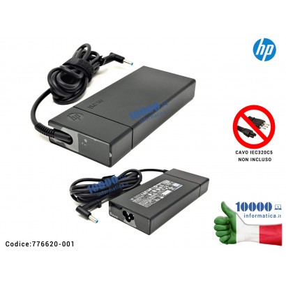 776620-001 Alimentatore HP 150W 19,5V 7,7A [4,5 x 3,0mm] ZBook 17 G3 ZBook 15 G4 ZBook 15 G3 17-W 17-W266CL 15-AX 15-AX210MS ...