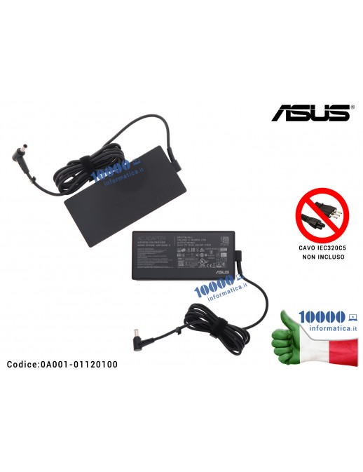 0A001-01120100 Alimentatore ASUS 200W 20V 10A [6,0 x 3,17 mm] 0A001-01120100 ADP-200JB FA506QR FX506HM FX707ZC4 FX507ZC FX706...