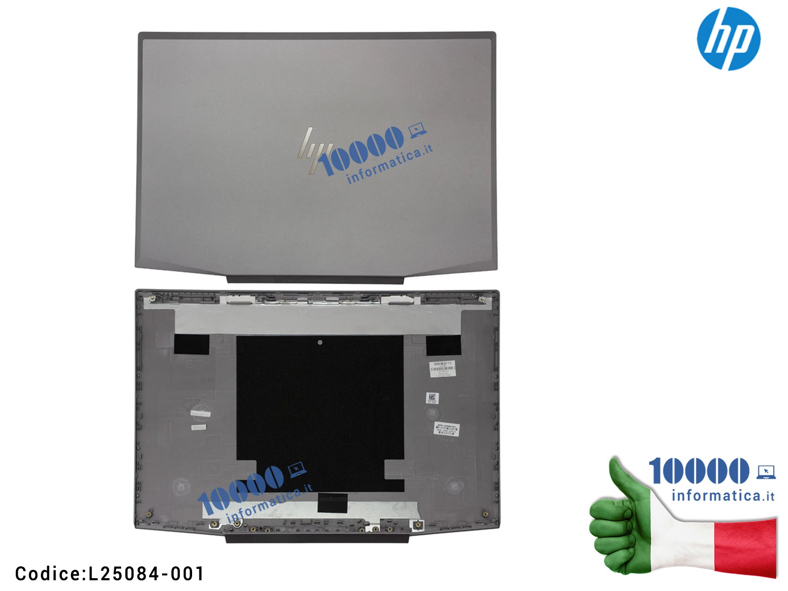 L25084-001 Cover LCD Scocca Superiore HP ZBook 15V G5 (Silver) L25084-001 AP28A000400