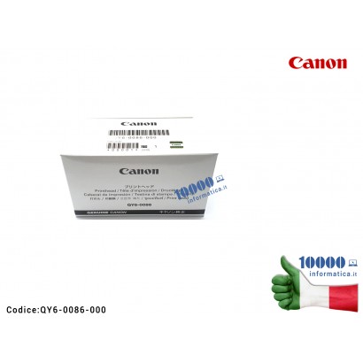TESTINA DI STAMPA NERA ORIGINALE CANON MX922 MX725 MX721 MX722 IX6820 MX727 MX925 QY6-0086-000 Canon Print Head Black