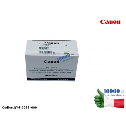 TESTINA DI STAMPA NERA ORIGINALE CANON PER PIXMA TS6010 TR7550 TR8550 TS5050 TS5060 TS5051 QY6-0089-000 Canon Print Head Black