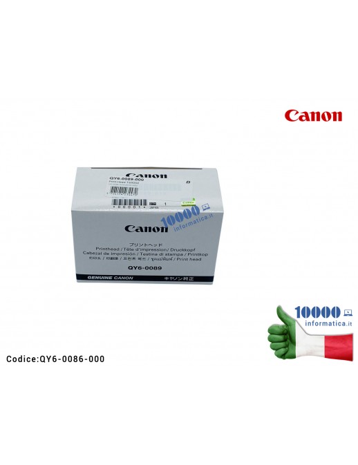 TESTINA DI STAMPA NERA ORIGINALE CANON PER PIXMA TS6010 TR7550 TR8550 TS5050 TS5060 TS5051 QY6-0089-000 Canon Print Head Black