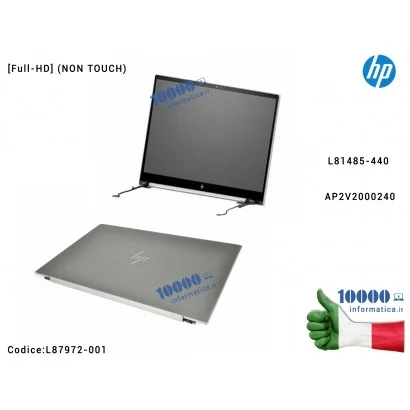 L87972-001 Display Assembly LCD HP 17-CG 17-CG0004NL [Full-HD] (NON TOUCH) vetro cavo flat e cerniere incluse B173HAN04.3 FHD...