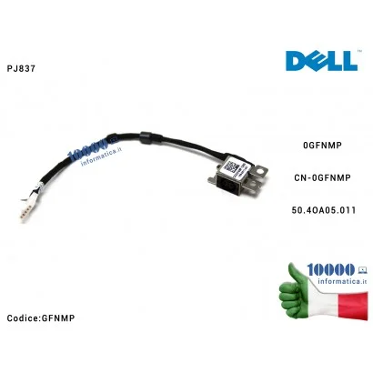 GFNMP Connettore DC Power Jack PJ837 per DELL Latitude 3340 3350 GFNMP 0GFNMP CN-0GFNMP 50.4OA05.011