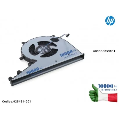 925461-001 Ventola di Raffreddamento Fan CPU HP Envy 17-AE [TOUCH SCREEN] 6033B0053801 6033B0053701 925461-001 17-AE103NL 17-...