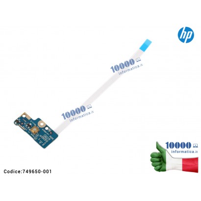 Power Switch Button Board HP 15-R 15-G Series LS-A991P 749650-001 455MKL32L01 Pulsante Tasto Accensione Power Board HP 15-G 15-R