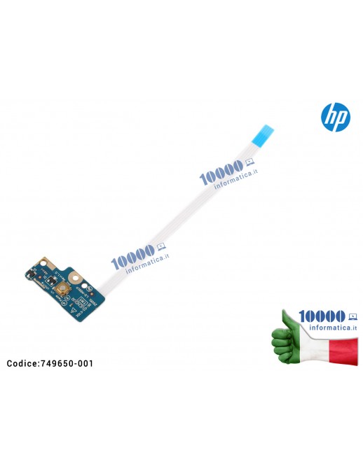 Power Switch Button Board HP 15-R 15-G Series LS-A991P 749650-001 455MKL32L01 Pulsante Tasto Accensione Power Board HP 15-G 15-R