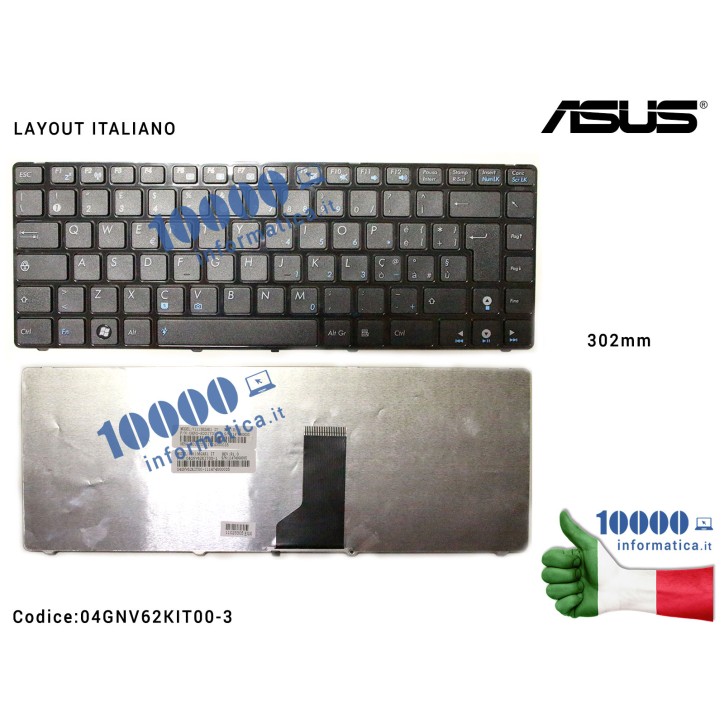 Tastiera Italiana ASUS UL30A UL30VT UL80VS UL80VT (NERA)