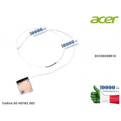 50.HEFN2.002 Cavo Antenna Wi-Fi WLAN AUX (BIANCO) ACER Aspire A315-42 A315-42G A315-54 A315-54K Extensa 215-51 215-51G 215-51...