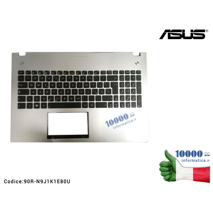 Tastiera Italiana Completa di Top Case Superiore ASUS N56DP N56VM N56VZ N56VJ N56VB N56VV [Retroilluminata]