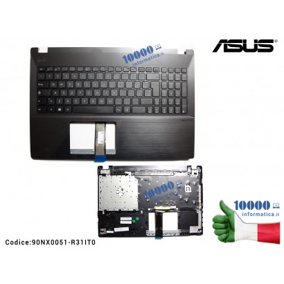 90NX0051-R31IT0 Tastiera Italiana Completa di Top Case Superiore ASUS P552LA P2520LA P552SA 13N0-TLA0201 13NX0061P06011 13NX0...