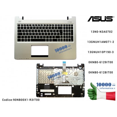 Tastiera Italiana Completa di Top Case Superiore ASUS VivoBook S550 S550C S550CA S550CB S550CM K56 K56CA K56CM 13N0-N3A0702 13GN