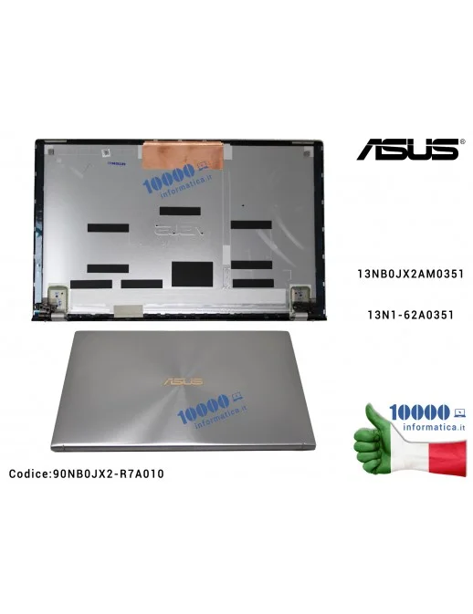 90NB0JX2-R7A010 Cover LCD [TOUCH] ASUS ZenBook 15 UX533 [Icicle Silver] UX533F UX533FD UX533FN 13NB0JX2AM035113N1-62A0351 90N...
