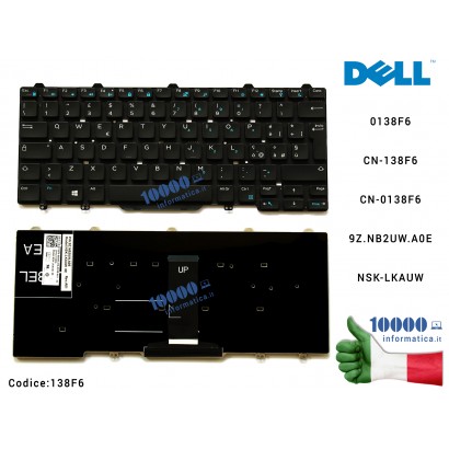 Tastiera Italiana DELL Latitude 14 5000 (3340) (3350) (E5450) (E5470) 14 7000 (E7450) (E7470) 0138F6 CN-138F6 CN-0138F6 M14ISF M