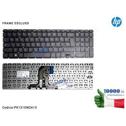 Tastiera Italiana HP 15-AC 15-AF 15-AY 15-BA 250 G4 255 G4 256 G4 250 G5 255 G5 PK131EM2A13 PK131O23A13